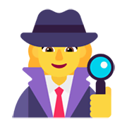 🕵️‍♀️ Emoji Detective Mujer en Microsoft Windows 11 November 2021 Update.