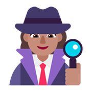 🕵🏽‍♀️ Emoji Detetive Mulher: Pele Morena na Microsoft Windows 11 November 2021 Update.