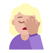 Emoji 🤦🏼‍♀️ Donna Esasperata: Carnagione Abbastanza Chiara su Microsoft Windows 11 November 2021 Update.