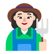 Emoji 👩🏻‍🌾 Contadina: Carnagione Chiara su Microsoft Windows 11 November 2021 Update.