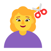 Emoji 💇‍♀️ Taglio Di Capelli Per Donna su Microsoft Windows 11 November 2021 Update.