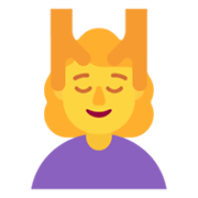 💆‍♀️ Emoji Frau, die eine Kopfmassage bekommt Microsoft Windows 11 November 2021 Update.