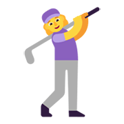 🏌️‍♀️ Emoji Mulher Golfista na Microsoft Windows 11 November 2021 Update.