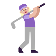 🏌🏼‍♀️ Emoji Golferin: mittelhelle Hautfarbe Microsoft Windows 11 November 2021 Update.