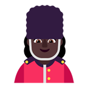 💂🏿‍♀️ Emoji Guarda Mulher: Pele Escura na Microsoft Windows 11 November 2021 Update.