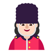 Emoji 💂🏻‍♀️ Guardia Donna: Carnagione Chiara su Microsoft Windows 11 November 2021 Update.
