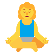Emoji 🧘‍♀️ Donna In Posizione Del Loto su Microsoft Windows 11 November 2021 Update.