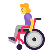 👩‍🦽 Emoji Frau in manuellem Rollstuhl Microsoft Windows 11 November 2021 Update.