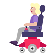 👩🏼‍🦼 Emoji Frau in elektrischem Rollstuhl: mittelhelle Hautfarbe Microsoft Windows 11 November 2021 Update.