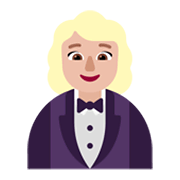 🤵🏼‍♀️ Emoji Mujer Con Esmoquin: Tono De Piel Claro Medio en Microsoft Windows 11 November 2021 Update.