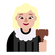 Emoji 👩🏼‍⚖️ Giudice Donna: Carnagione Abbastanza Chiara su Microsoft Windows 11 November 2021 Update.