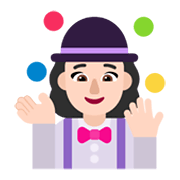 Emoji 🤹🏻‍♀️ Giocoliere Donna: Carnagione Chiara su Microsoft Windows 11 November 2021 Update.