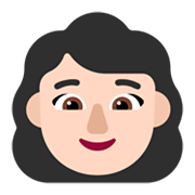 👩🏻 Emoji Frau: helle Hautfarbe Microsoft Windows 11 November 2021 Update.