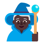 🧙🏿‍♀️ Emoji Magierin: dunkle Hautfarbe Microsoft Windows 11 November 2021 Update.