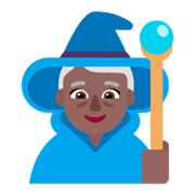 🧙🏾‍♀️ Emoji Maga: Tono De Piel Oscuro Medio en Microsoft Windows 11 November 2021 Update.