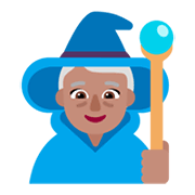 🧙🏽‍♀️ Emoji Maga: Tono De Piel Medio en Microsoft Windows 11 November 2021 Update.
