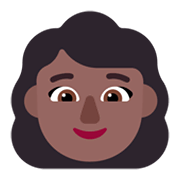 👩🏾 Emoji Mujer: Tono De Piel Oscuro Medio en Microsoft Windows 11 November 2021 Update.