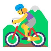 Emoji 🚵‍♀️ Ciclista Donna Di Mountain Bike su Microsoft Windows 11 November 2021 Update.