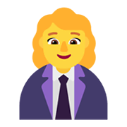 👩‍💼 Emoji Oficinista Mujer en Microsoft Windows 11 November 2021 Update.