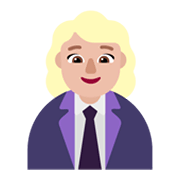 👩🏼‍💼 Emoji Oficinista Mujer: Tono De Piel Claro Medio en Microsoft Windows 11 November 2021 Update.