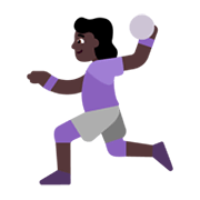 🤾🏿‍♀️ Emoji Handballspielerin: dunkle Hautfarbe Microsoft Windows 11 November 2021 Update.