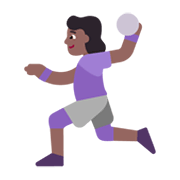 🤾🏾‍♀️ Emoji Handballspielerin: mitteldunkle Hautfarbe Microsoft Windows 11 November 2021 Update.