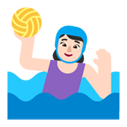 🤽🏻‍♀️ Emoji Mujer Jugando Al Waterpolo: Tono De Piel Claro en Microsoft Windows 11 November 2021 Update.