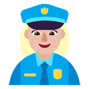 Émoji 👮🏼‍♀️ Policière : Peau Moyennement Claire sur Microsoft Windows 11 November 2021 Update.