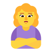 🙎‍♀️ Emoji Mujer Haciendo Pucheros en Microsoft Windows 11 November 2021 Update.