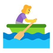 🚣‍♀️ Emoji Mujer Remando En Un Bote en Microsoft Windows 11 November 2021 Update.