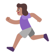 🏃🏽‍♀️ Emoji Mujer Corriendo: Tono De Piel Medio en Microsoft Windows 11 November 2021 Update.