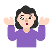 🤷🏻‍♀️ Emoji Mujer Encogida De Hombros: Tono De Piel Claro en Microsoft Windows 11 November 2021 Update.
