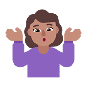 🤷🏽‍♀️ Emoji Mulher Dando De Ombros: Pele Morena na Microsoft Windows 11 November 2021 Update.