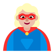 🦸🏼‍♀️ Emoji Super-heroína: Pele Morena Clara na Microsoft Windows 11 November 2021 Update.