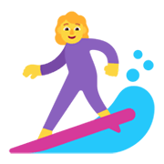 🏄‍♀️ Emoji Mujer Haciendo Surf en Microsoft Windows 11 November 2021 Update.