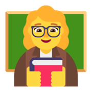Emoji 👩‍🏫 Professoressa su Microsoft Windows 11 November 2021 Update.