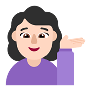Emoji 💁🏻‍♀️ Donna Con Suggerimento: Carnagione Chiara su Microsoft Windows 11 November 2021 Update.