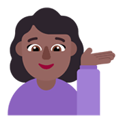 💁🏾‍♀️ Emoji Empleada De Mostrador De Información: Tono De Piel Oscuro Medio en Microsoft Windows 11 November 2021 Update.