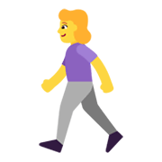 🚶‍♀️ Emoji Mujer Caminando en Microsoft Windows 11 November 2021 Update.
