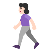 🚶🏻‍♀️ Emoji Mujer Caminando: Tono De Piel Claro en Microsoft Windows 11 November 2021 Update.