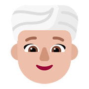 Emoji 👳🏼‍♀️ Donna Con Turbante: Carnagione Abbastanza Chiara su Microsoft Windows 11 November 2021 Update.