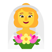 👰‍♀️ Emoji Mulher de véu na Microsoft Windows 11 November 2021 Update.