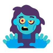 Emoji 🧟‍♀️ Zombie Donna su Microsoft Windows 11 November 2021 Update.