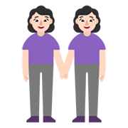 Emoji 👭🏻 Due Donne Che Si Tengono Per Mano: Carnagione Chiara su Microsoft Windows 11 November 2021 Update.
