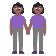 Emoji 👭🏾 Due Donne Che Si Tengono Per Mano: Carnagione Abbastanza Scura su Microsoft Windows 11 November 2021 Update.