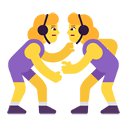 🤼‍♀️ Emoji Mujeres Luchando en Microsoft Windows 11 November 2021 Update.