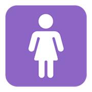 Émoji 🚺 Symbole Toilettes Femmes sur Microsoft Windows 11 November 2021 Update.