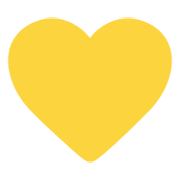 Emoji 💛 Cuore Giallo su Microsoft Windows 11 November 2021 Update.