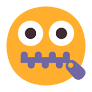 Emoji 🤐 Faccina Con Bocca Con Cerniera su Microsoft Windows 11 November 2021 Update.