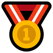 Émoji 🥇 Médaille D’or sur Microsoft Windows 11.